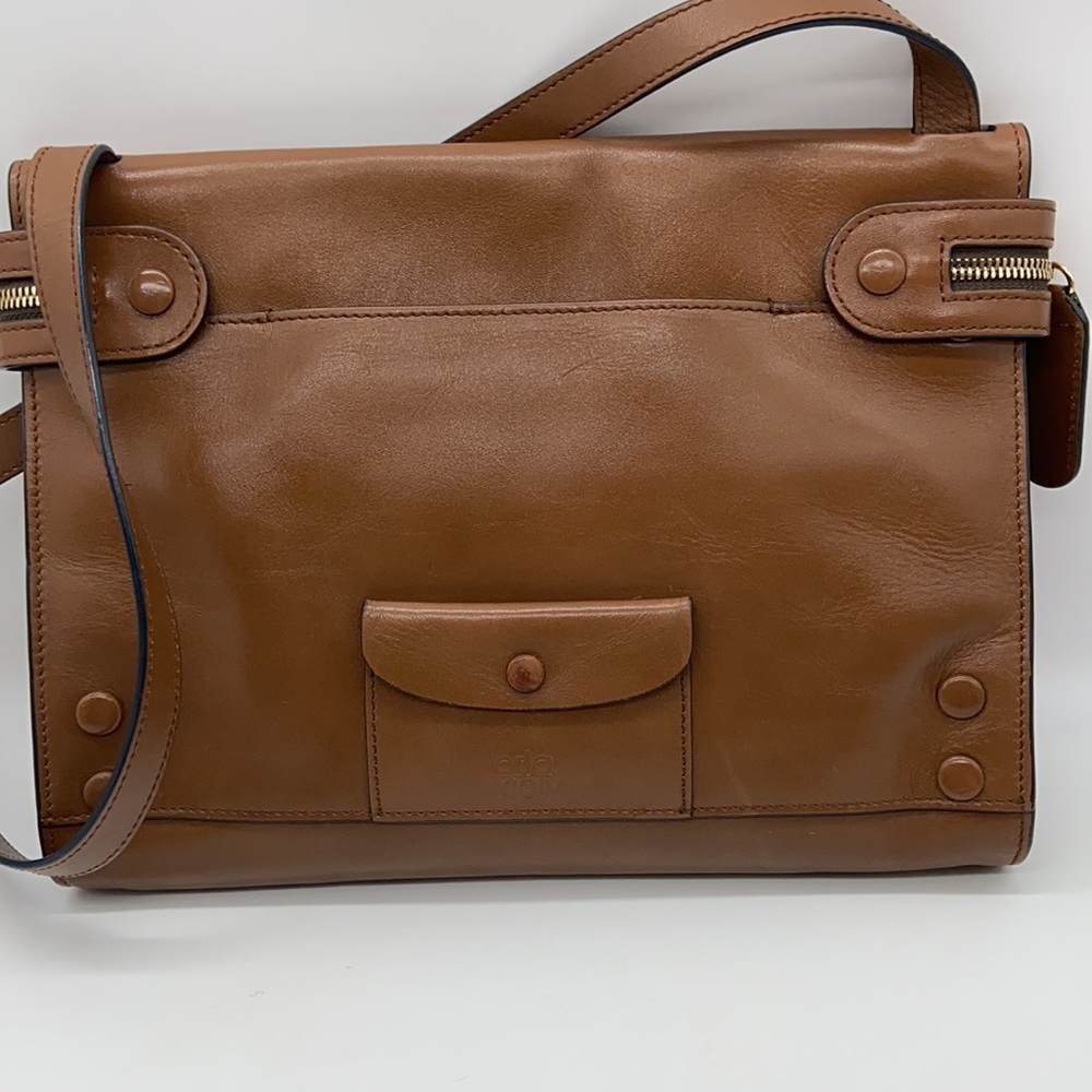 Orla Kiely Leather Embossed Crossbody Bag